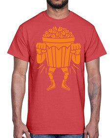 Mad popcorn 164#- cartoon food- Cotton Tee