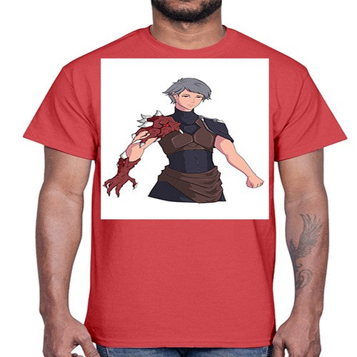 Man has parasite on hand 14#- anime- Cotton Tee