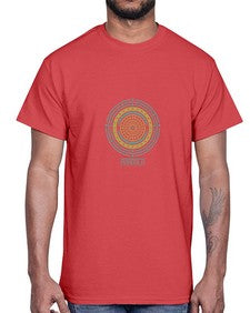 Mandala 911#- mandala- Cotton Tee