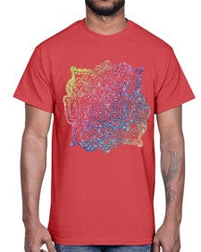 Mandala Wisdom Rainbow Glitter 764#- mandala- Cotton Tee