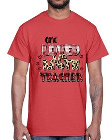 Math Teacher Cupids Favorite 530#- teacher- Cotton Tee