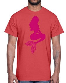 MermaidMandalaUpdated 933#- mandala- Cotton Tee
