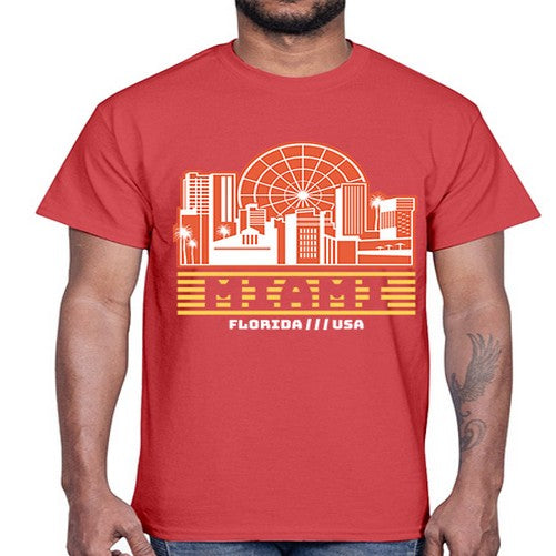 Miami 1284#- cities- Cotton Tee
