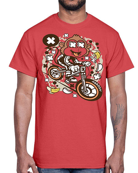 Monkey Downhill- monkey- Cotton Tee
