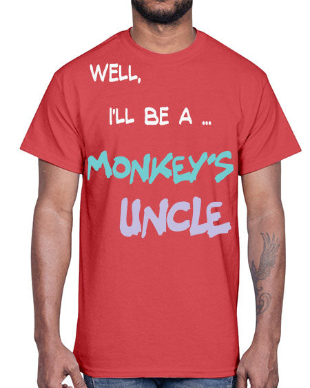 Monkey Uncle 18#- monkey- Cotton Tee