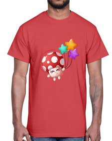 Mushroom 191#- cartoon food- Cotton Tee