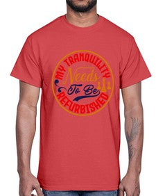 My tranquility needs to be refurbished 139#- chess- Cotton Tee