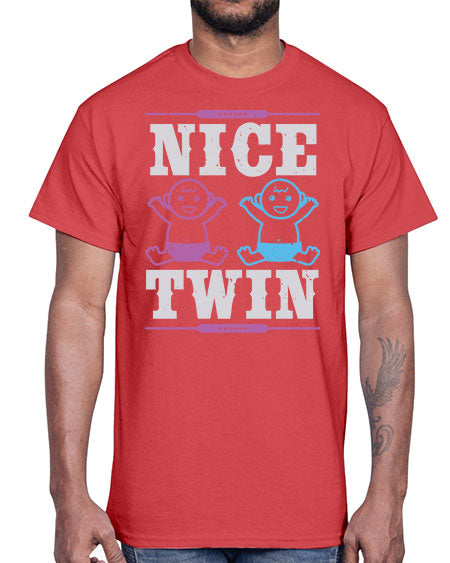Nice Twin Style 167#- baby shower- Cotton Tee