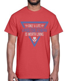 Only a life lived for others is worth living Style 39#- volunteer- Cotton Tee