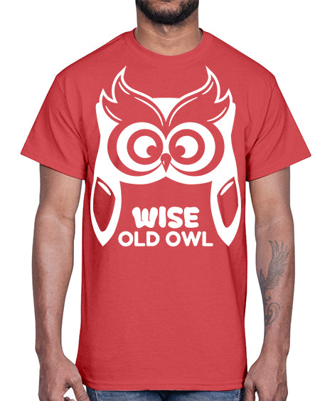 Owl Lover Wise Old Owl A TurtleRabbit 13#- owl- Cotton Tee