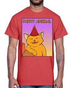 Party Animal 978#- art pop art- Cotton Tee