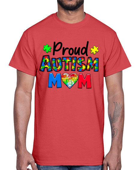 Proud Autism Mom- autism- Cotton Tee