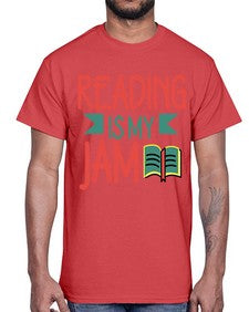 Reading is my jam 702#- librarian- Cotton Tee