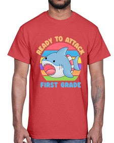 Ready to Attack first Grade 710#- first grade- Cotton Tee