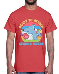 Ready to Attack second Grade 714#- second grade- Cotton Tee