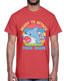 Ready to Attack third Grade 715#- third grade- Cotton Tee
