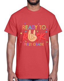 Ready to Rock first Grade 728#- first grade- Cotton Tee