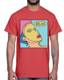 Relax 1013#- art pop art- Cotton Tee