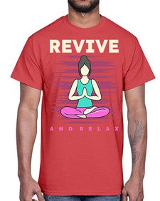 Revive and Relax 500#- yoga- Cotton Tee