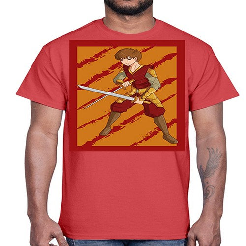 Samurai boy 95#- anime- Cotton Tee
