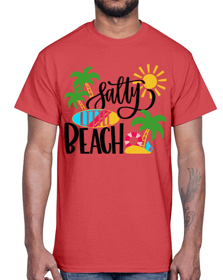 Satly Little Beach Style 26#- summer- Cotton Tee