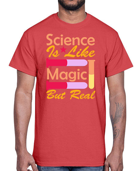 ScienceIsLikeMagicButScience tshirt design Sciencetshirtdesign 50#- general science- Cotton Tee
