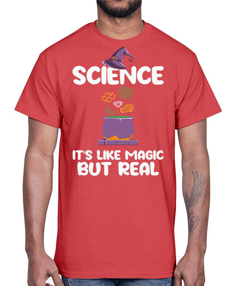 ScienceItsLikeMagicButScientistSkinite Scientist Skinite 48#- general science- Cotton Tee