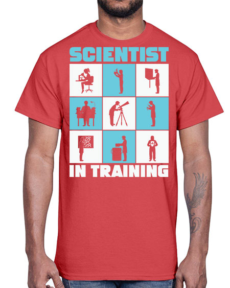 ScientistInTrainingScienceScientistSkinite Scientist Skinite 40#- general science- Cotton Tee