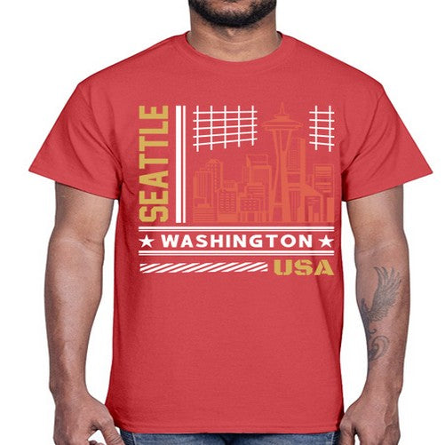Seattle 1809#- cities- Cotton Tee
