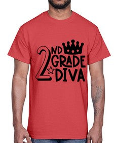 Second Grade Diva 812#- second grade- Cotton Tee