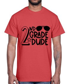 Second Grade Dude 816#- second grade- Cotton Tee