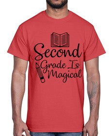 Second Grade Is Magical 820#- second grade- Cotton Tee