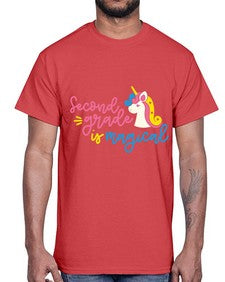 Second Grade Is Magical 822#- second grade- Cotton Tee