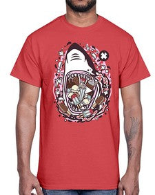Shark Ice Cream 1523#- ice cream- Cotton Tee