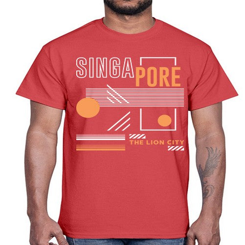 Singapore 1844#- cities- Cotton Tee