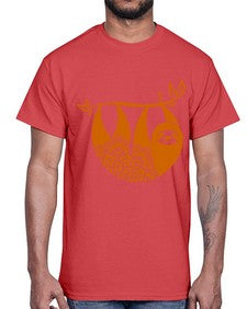 SlothMandala 1076#- mandala- Cotton Tee