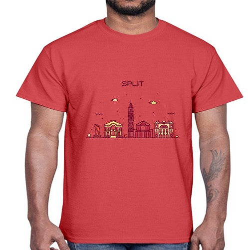 Split 1877#- cities- Cotton Tee