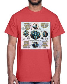 Straight Saggitarius 476#- sagittarius- Cotton Tee