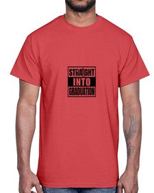 Straight into graduation 894#- graduation- Cotton Tee