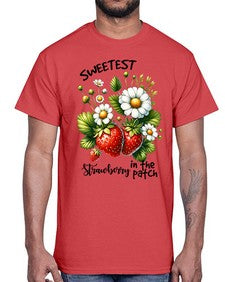 Sweetest Strawberry In The Patch 1598#- strawberry- Cotton Tee