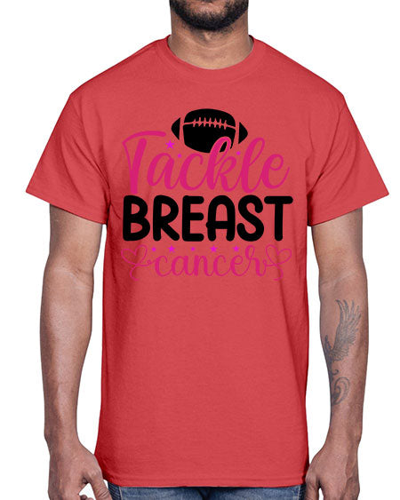 Tackle Breast Cancer 4#- breast cancer- Cotton Tee