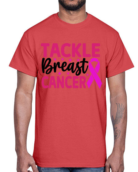 Tackle Breast Cancer 5#- breast cancer- Cotton Tee