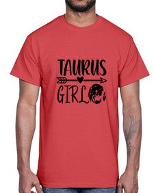 Taurus girl 498#- taurus- Cotton Tee