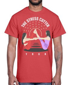 The Stress Cutter 562#- yoga- Cotton Tee