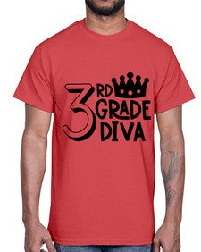 Third Grade Diva 953#- third grade- Cotton Tee