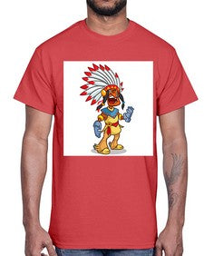 Thnksgvngindian 254#- cartoon general- Cotton Tee