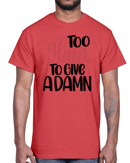 Too Glam To Give A Damn Style 9#-makeup Cotton Tee