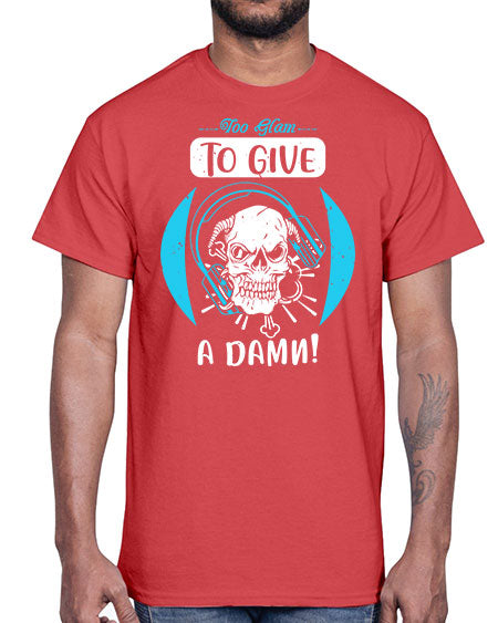Too glam to give a damn Style 176#-makeup Cotton Tee
