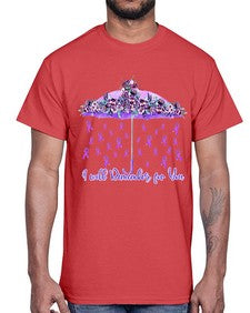 Umbrella Remember AlzheimerS Awareness 218#- alzheimers- Cotton Tee