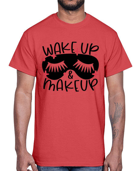 Wake Up Makeup Style 8#-makeup Cotton Tee